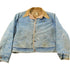 Vintage 1970s Thrashed Wrangler Sherpa Lined Denim Jean Jacket Men&