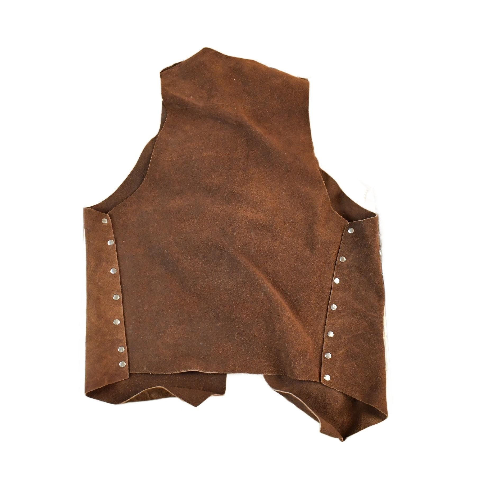 Vintage 1970s Timberwolf Suede Leather Western Vest Women's S from propervintagecanada