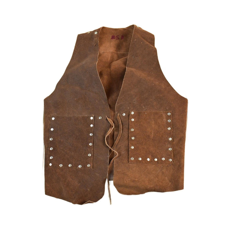 Vintage 1970s Timberwolf Suede Leather Western Vest Women's S from propervintagecanada