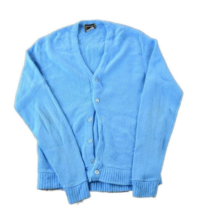 Vintage 1970s Towncraft Knit Perfect Mild Distress Cardigan Sweater Men's Medium from propervintagecanada