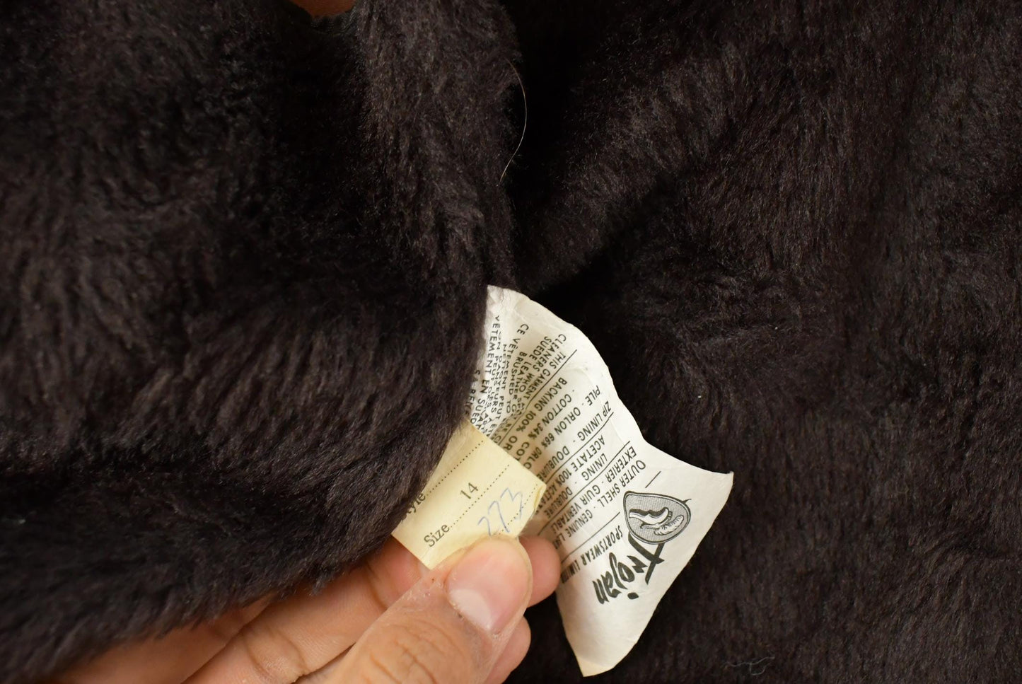 Vintage 1970s Trojan Leather Fur Collar Trench Coat Women's S from propervintagecanada