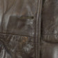 Vintage 1970s Trojan Leather Fur Collar Trench Coat Women's S from propervintagecanada