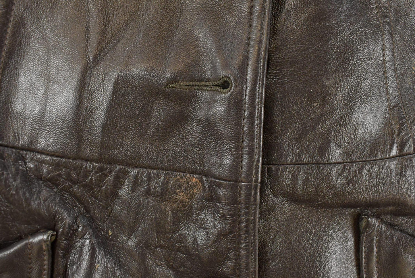 Vintage 1970s Trojan Leather Fur Collar Trench Coat Women's S from propervintagecanada
