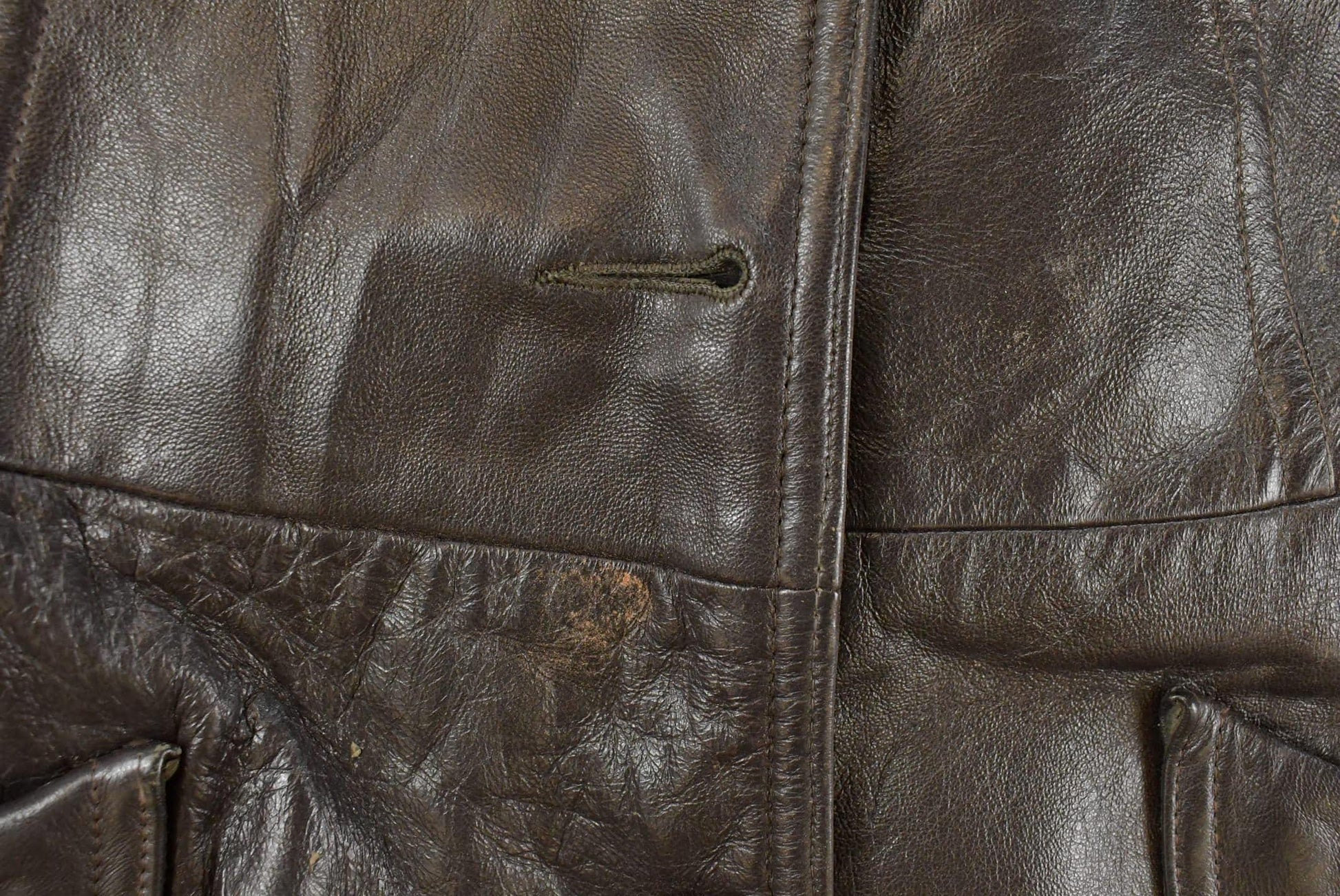Vintage 1970s Trojan Leather Fur Collar Trench Coat Women's S from propervintagecanada