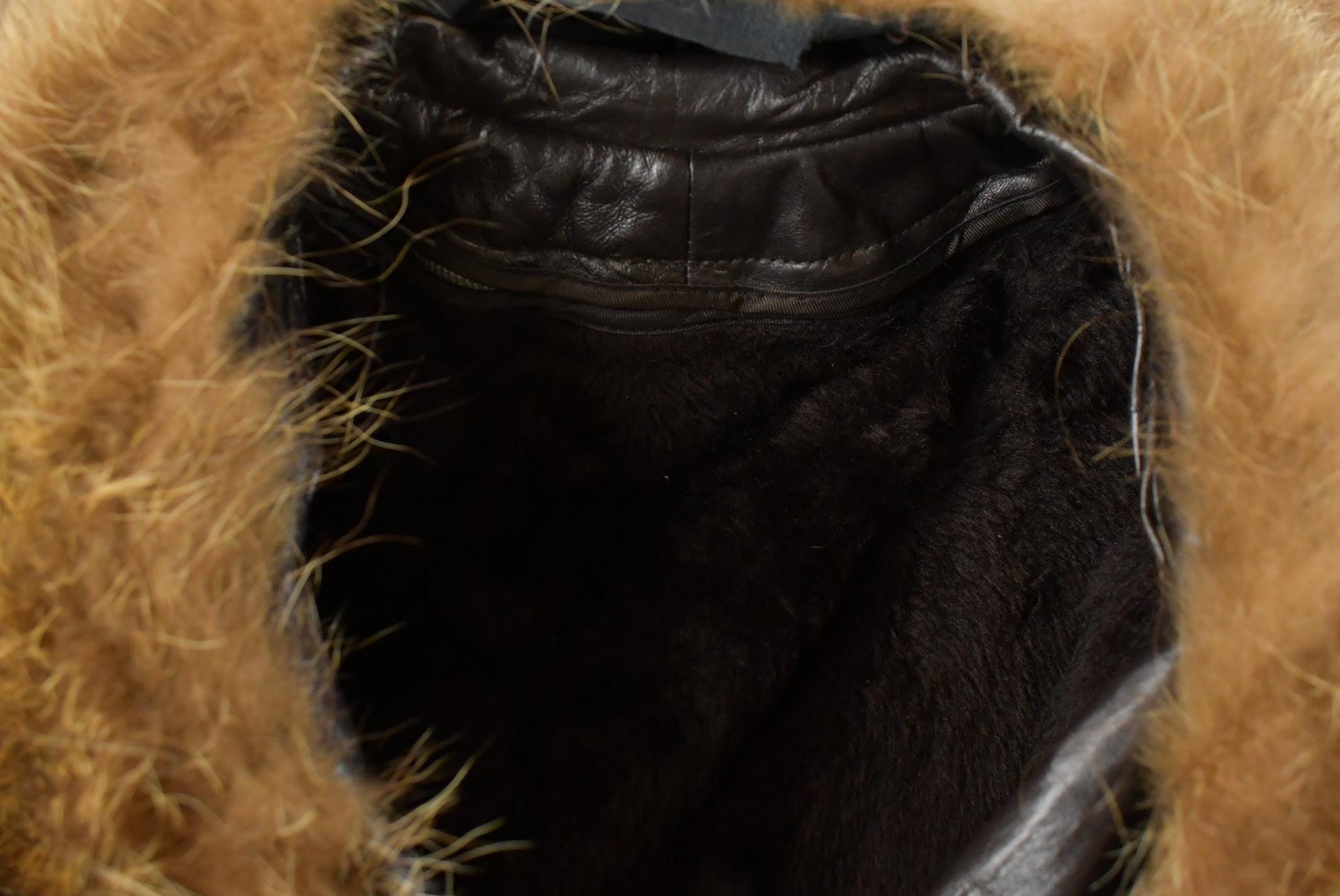Vintage 1970s Trojan Leather Fur Collar Trench Coat Women's S from propervintagecanada