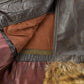 Vintage 1970s Trojan Leather Fur Collar Trench Coat Women's S from propervintagecanada