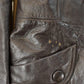 Vintage 1970s Trojan Leather Fur Collar Trench Coat Women's S from propervintagecanada