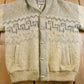 Vintage 1970s Tundra 100% Wool Knit Shawl Collar Jacket Men's Large from propervintagecanada