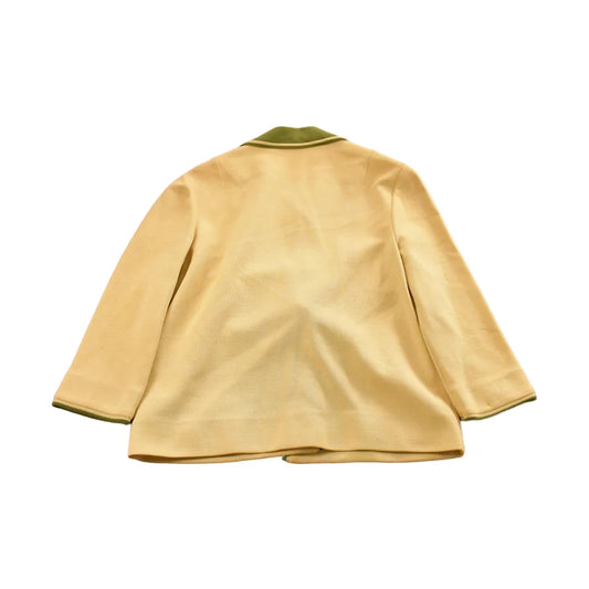 Vintage 1970s Two Tone Knit Button Up Blazer Jacket Women's S from propervintagecanada