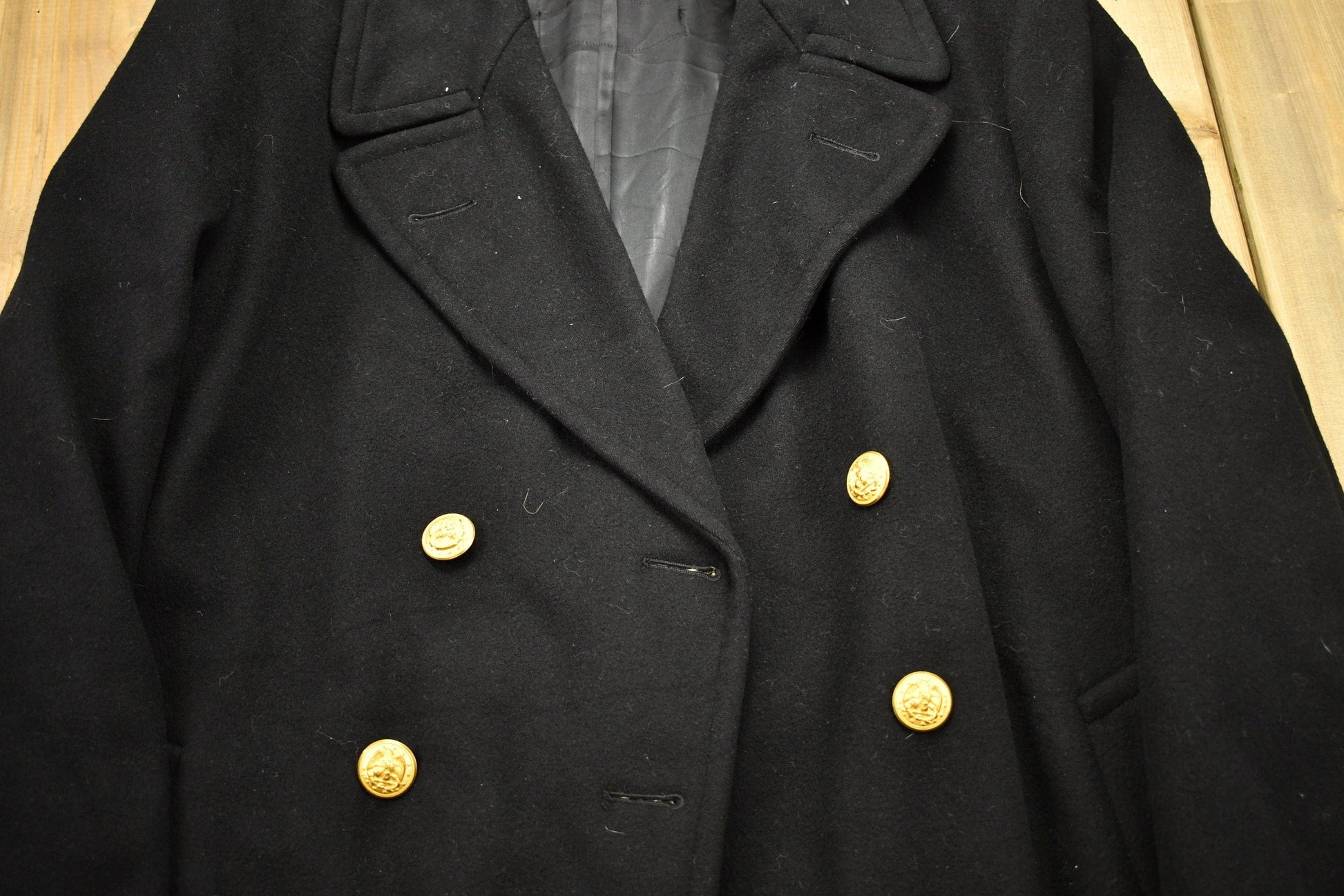 Vintage 1970s United States Naval Academy 100% Wool Jacket Men's Medium from propervintagecanada