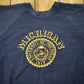 Vintage 1970s University of Michigan Collegiate Raglan Crewneck Sweater Men's Large from propervintagecanada