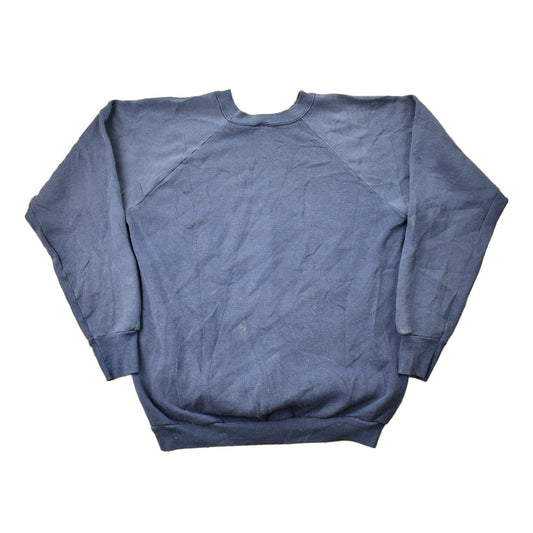 Vintage 1970s University of Michigan Collegiate Raglan Crewneck Sweater Men's Large