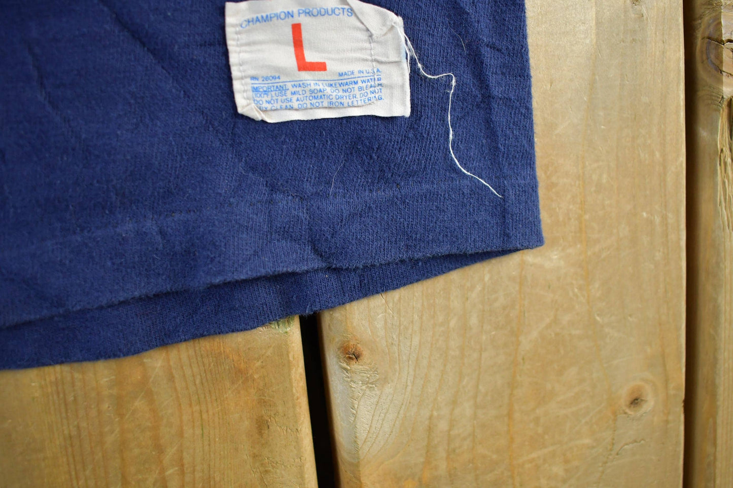 Vintage 1970s University of Wisconsin Eau Claire Champion T-Shirt Men's Large from propervintagecanada