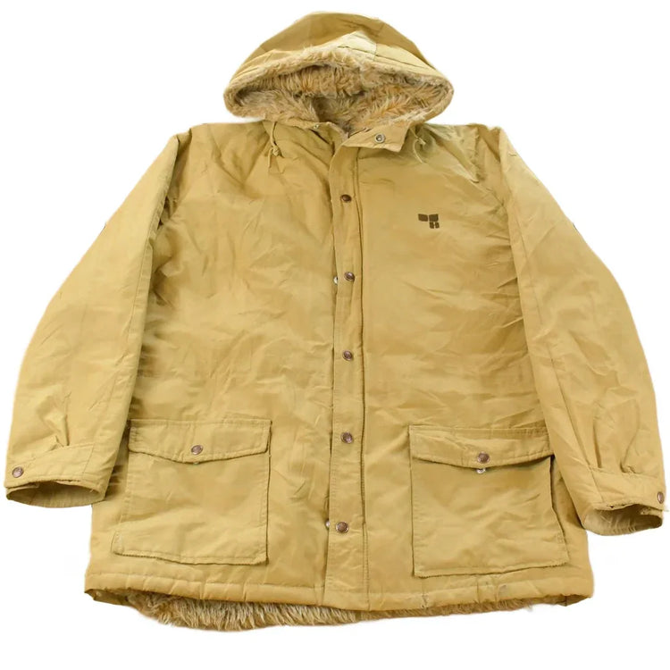 Vintage 1970s Upstream Faux Fur Lined Parka Jacket Men's Large from propervintagecanada