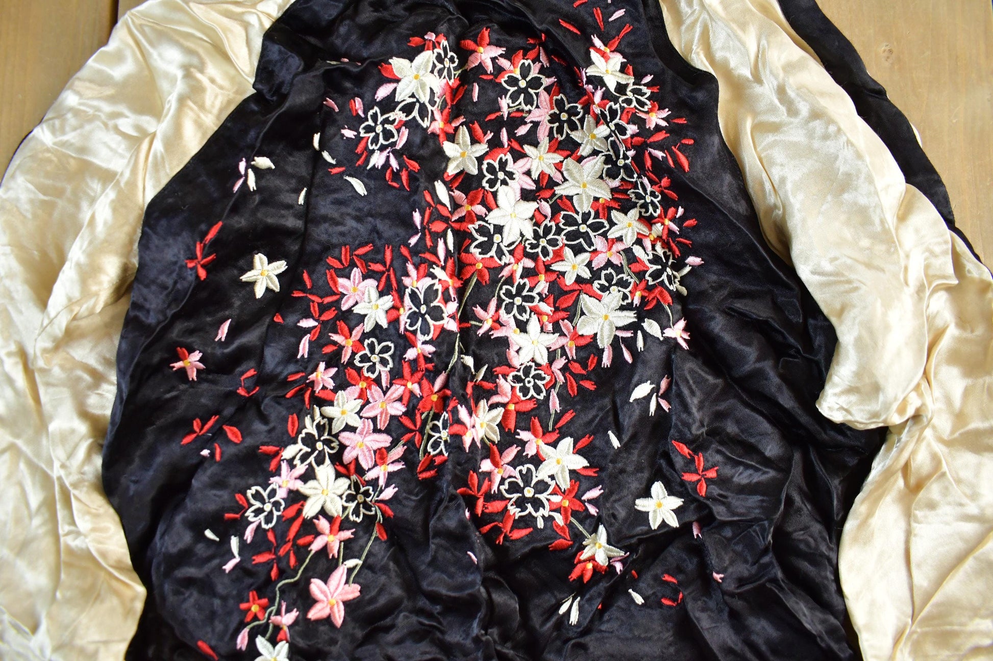 Vintage 1970s USA Korean Sukajan Souvenir Bomber Jacket Adult XS from propervintagecanada