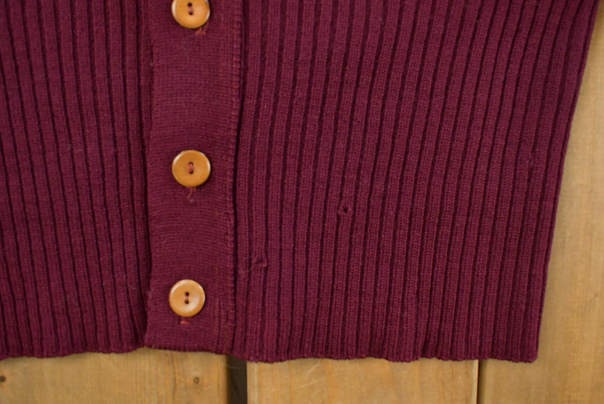 Vintage 1970s Wallachs Wool Knit Cardigan Sweater Men's Large from propervintagecanada