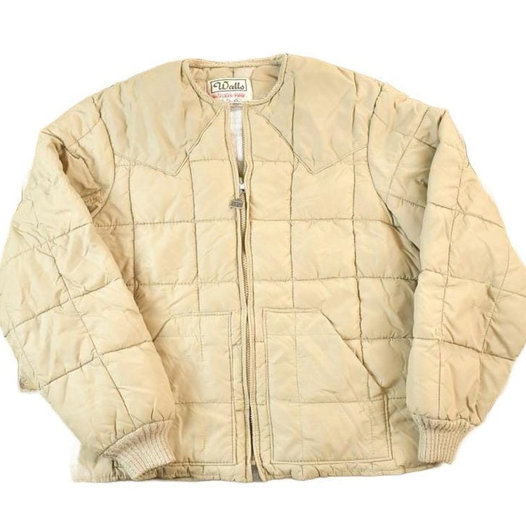 Vintage 1970s Walls Blizzard Pruf Tan Work Jacket Made In USA / Outdoors Jacket / Workman Jacket / Workwear Streetwear from propervintagecanada