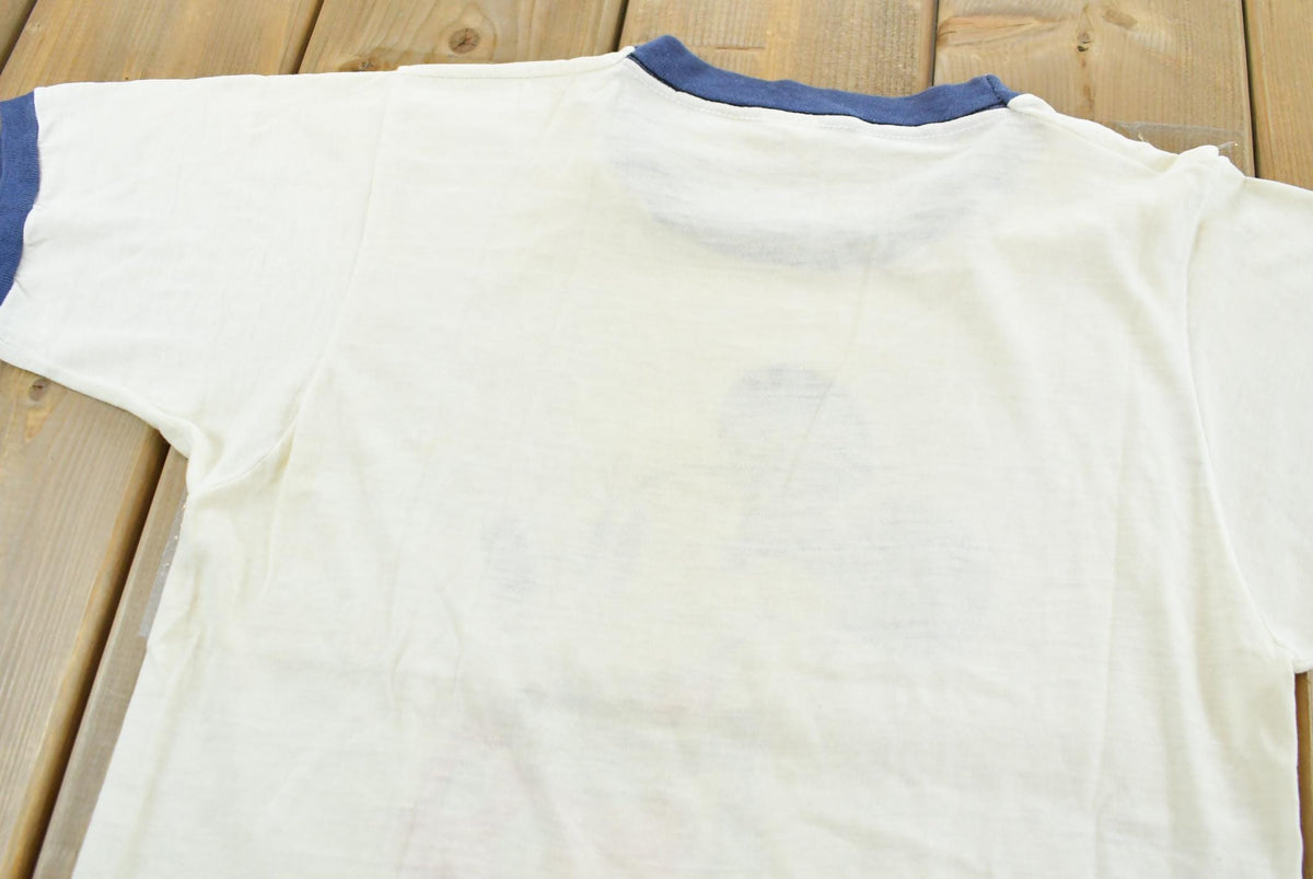 Vintage 1970s Walt Disney Mickey Mouse Graphic Ringer T-Shirt Mens XS from propervintagecanada