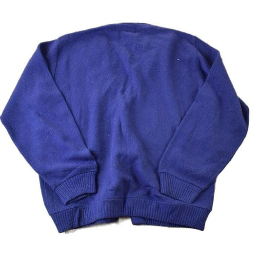 Vintage 1970s Warren Knit Perfect Mild Distress Cardigan Sweater Men's S from propervintagecanada