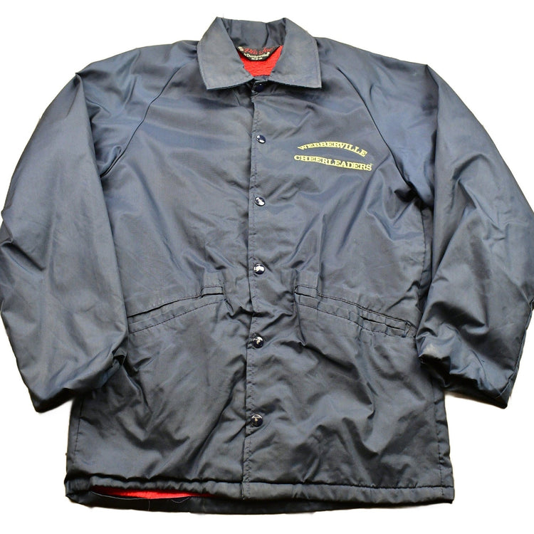 Vintage 1970s Webberville Cheerleaders Pla-Jac By Dunbrooke Fleece Lined Windbreaker Men's S from propervintagecanada