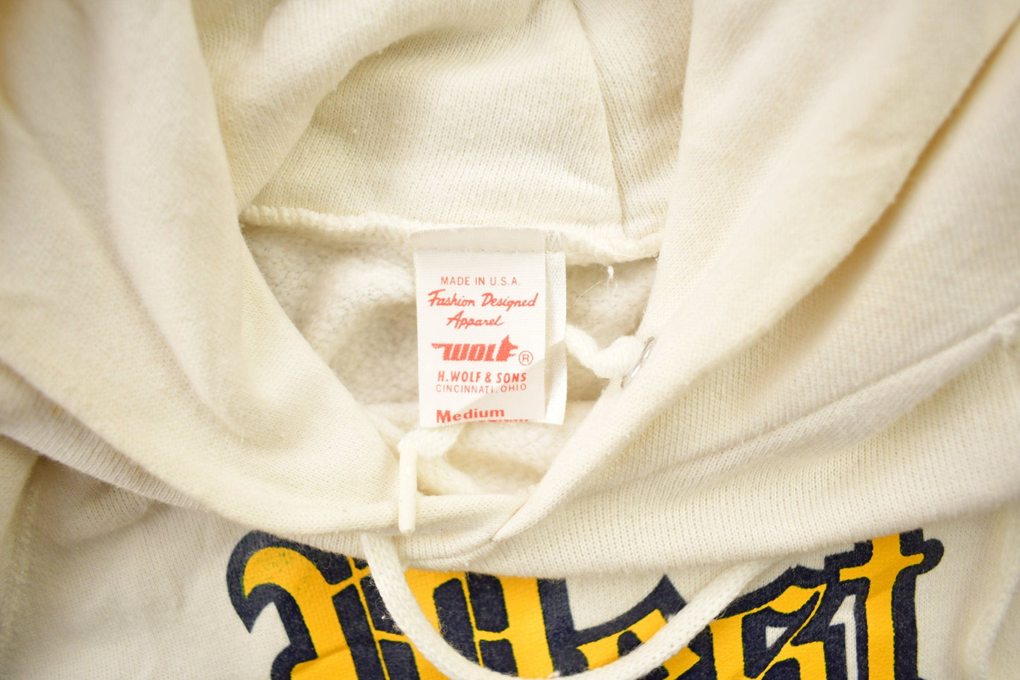 Vintage 1970s West Virginia University Collegiate Raglan Hoodie Men's S from propervintagecanada