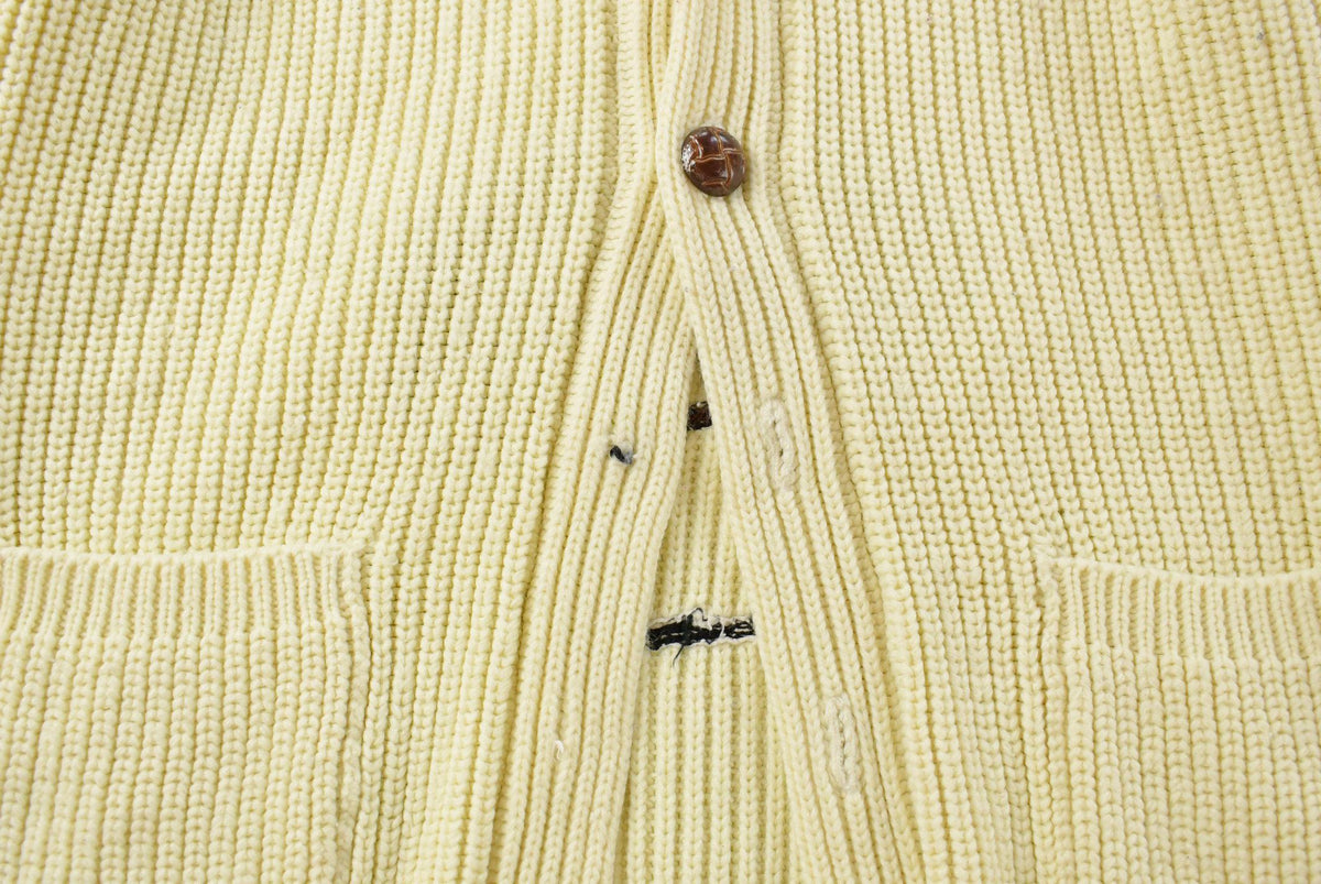 Vintage 1970s Western Cowboy Cowichan Knit Cardigan Sweater Men's M from propervintagecanada