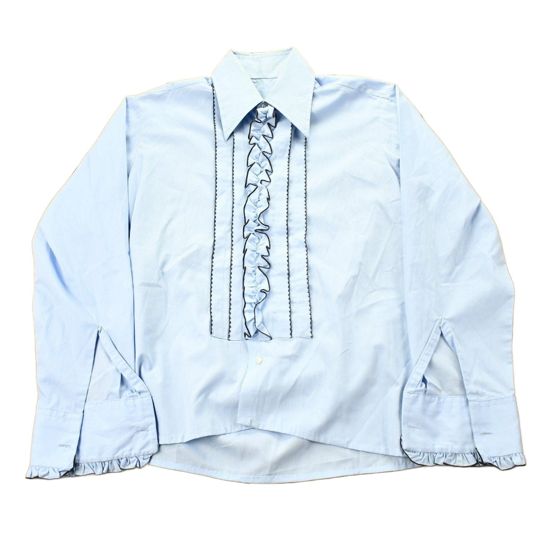 Vintage 1970s Western Style Button Up Shirt Men's Medium from propervintagecanada