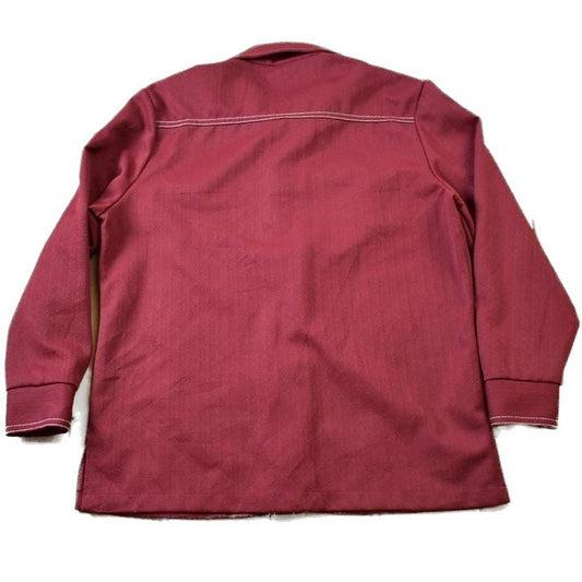 Vintage 1970s Western Style Pointed Collar Button Up Light Jacket Men's Medium from propervintagecanada