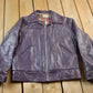 Vintage 1970s Western University Leather Varsity Jacket Men's Medium from propervintagecanada