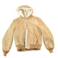Vintage 1970s William Barry Suede Leather Hooded Jacket Coat Perfectly Distressed Made In USA / Outdoors Jacket / Workman Jacket from propervintagecanada