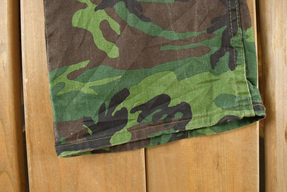 Vintage 1970s Woodland Camouflage Hunting Pants Men's 34 x 28.5 from propervintagecanada