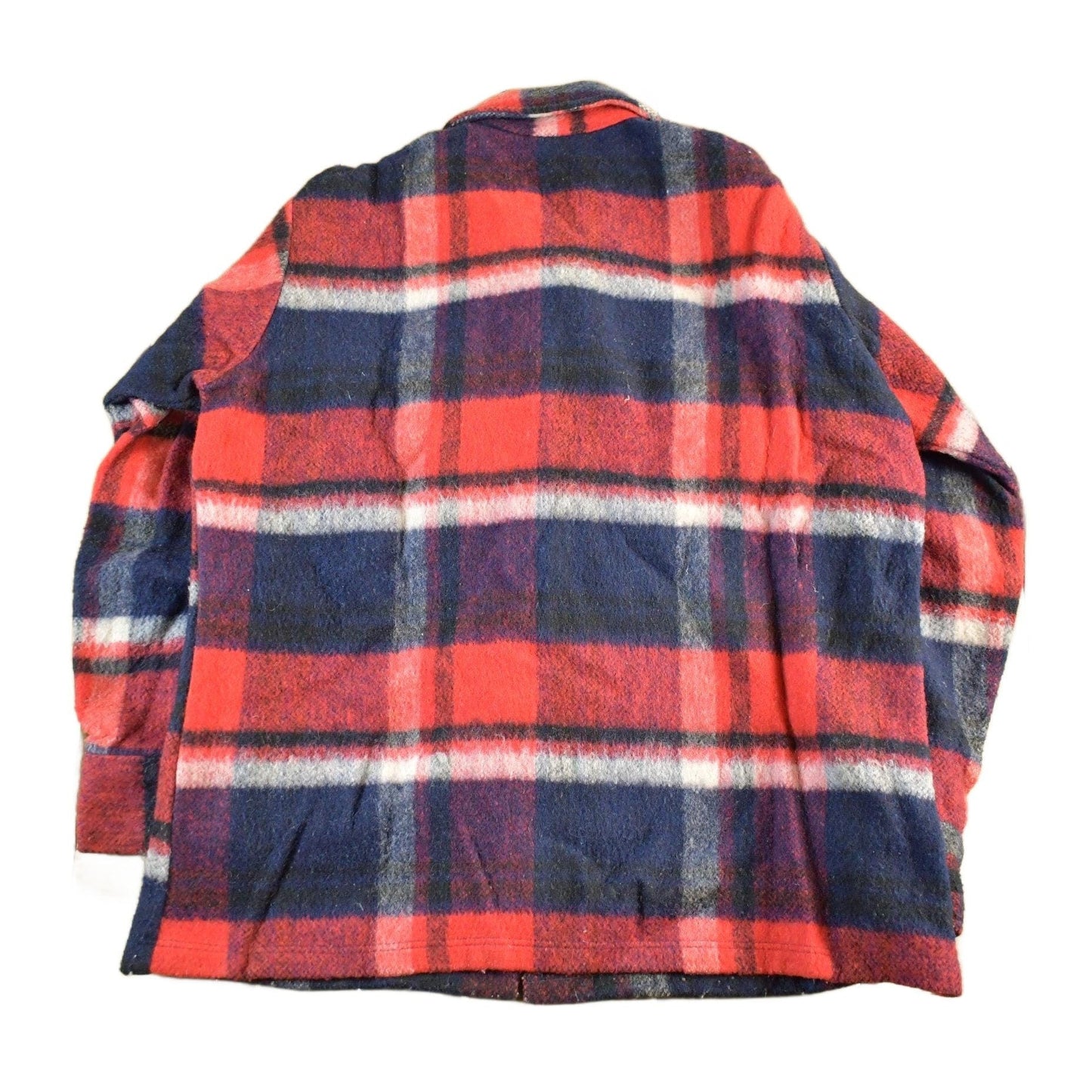 Vintage 1970s Wool Flannel Shirt Jacket Men's M-L / Shacket True Vintage / 70s Plaid Outdoors / Flannel Jacket / Button Up from propervintagecanada
