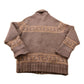 Vintage 1970s Wool Full Zip Knit Sweater Men's 2XL from propervintagecanada