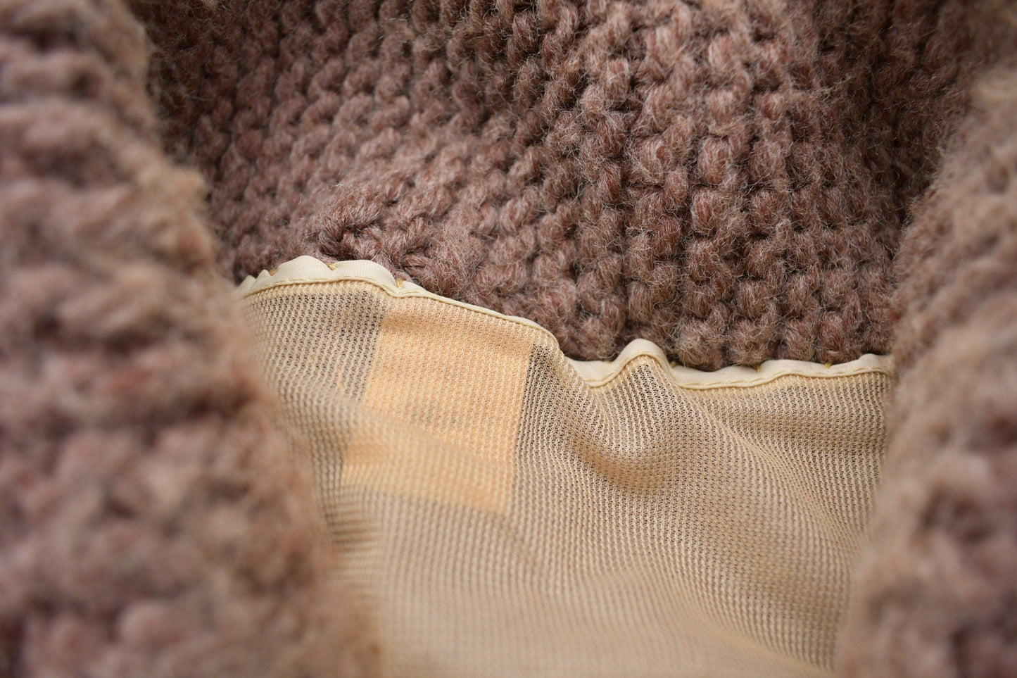 Vintage 1970s Wool Full Zip Knit Sweater Men's 2XL from propervintagecanada