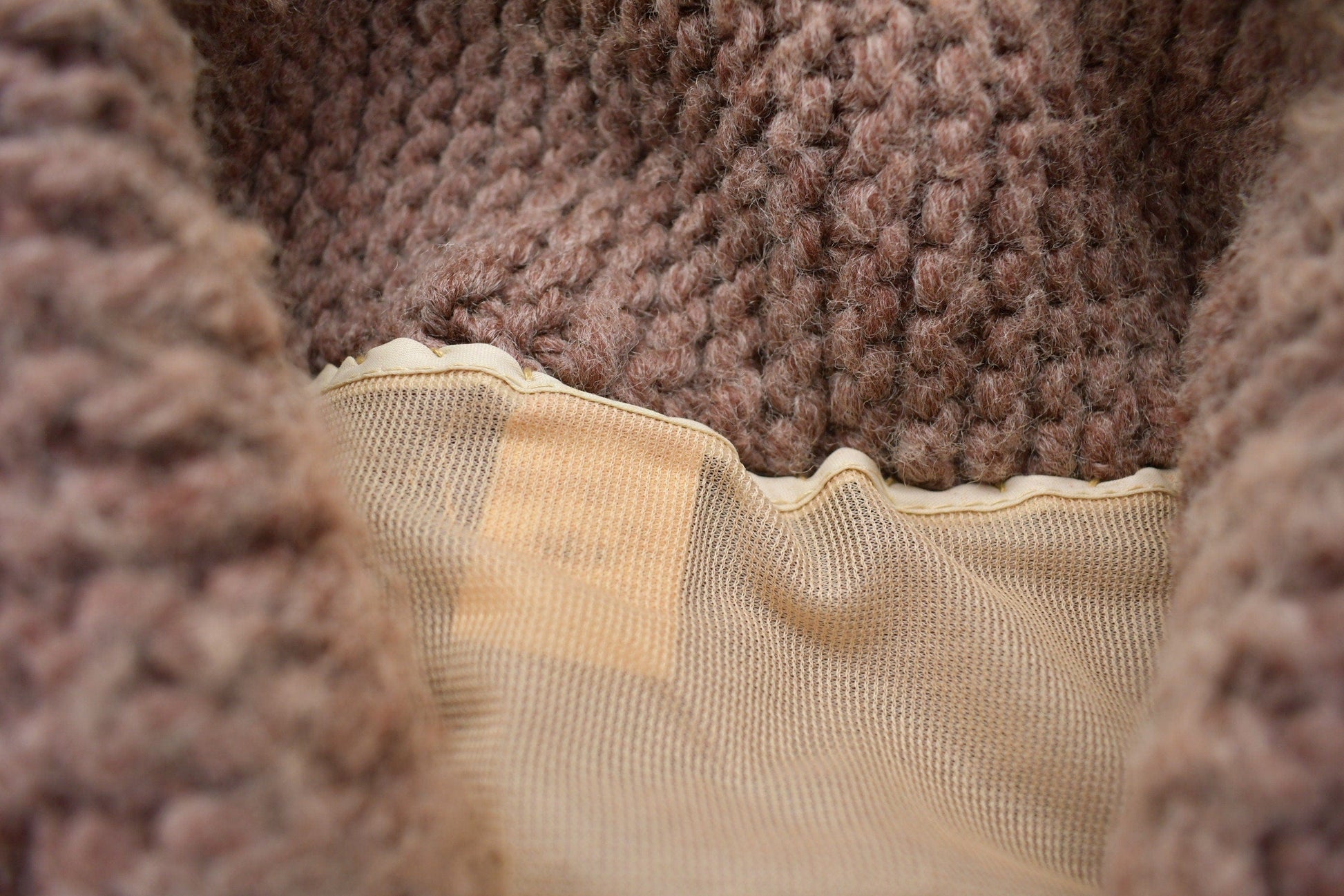 Vintage 1970s Wool Full Zip Knit Sweater Men's 2XL from propervintagecanada
