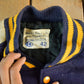 Vintage 1970s Wool Letterman Jacket: Leather Sleeves Men's Medium from propervintagecanada