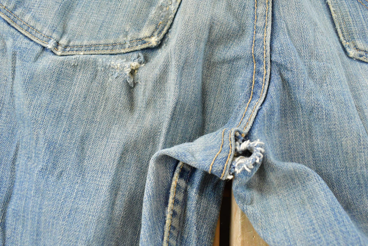 Vintage 1970s Wrangler Denim Blue Jeans Men's 29 x 27.5 from propervintagecanada