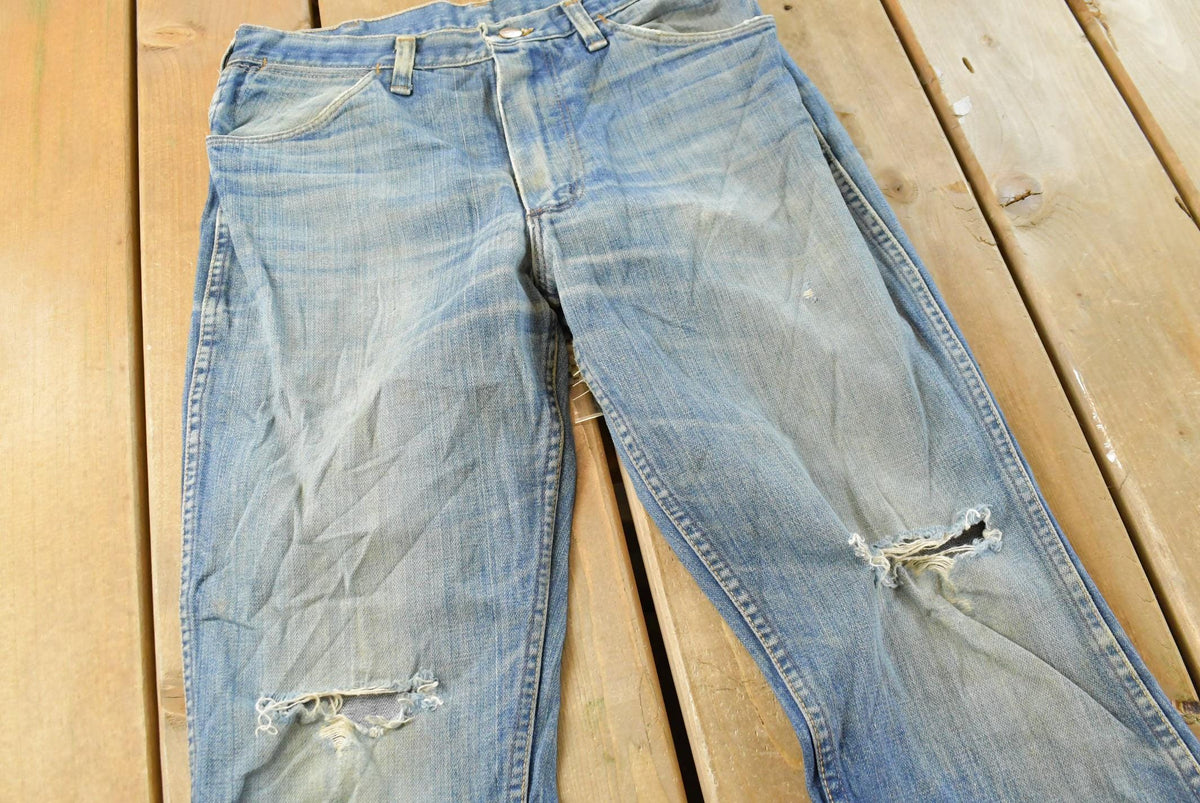 Vintage 1970s Wrangler Denim Blue Jeans Men's 29 x 27.5 from propervintagecanada
