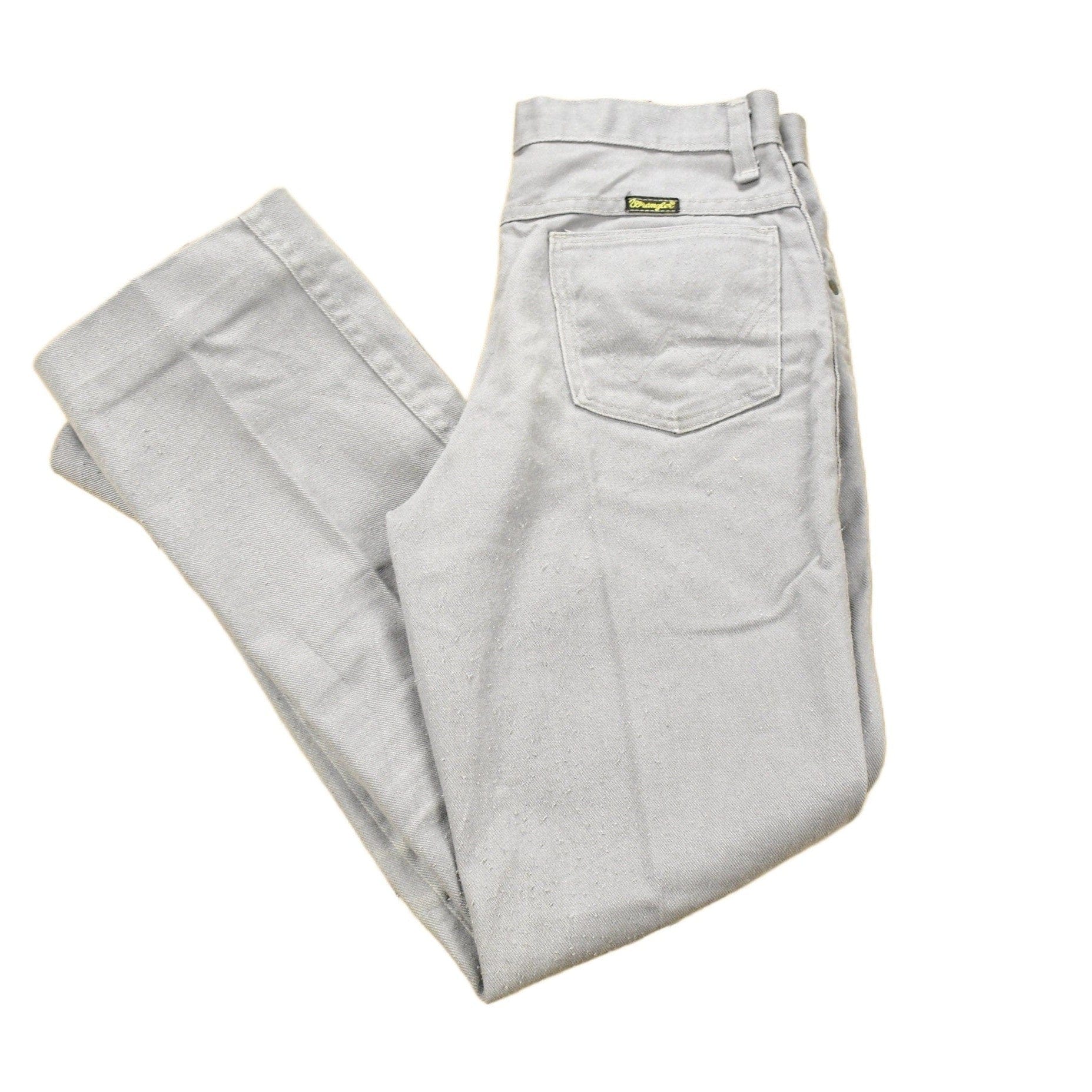 Vintage 1970s Wrangler Light Grey Wash Denim Jeans Men's 27 from propervintagecanada