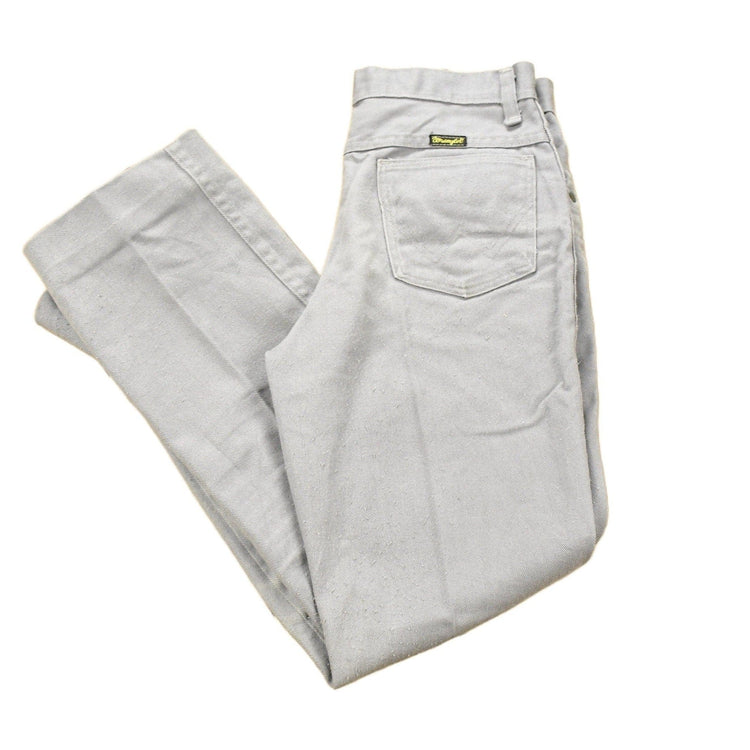 Vintage 1970s Wrangler Light Grey Wash Denim Jeans Men's 27 from propervintagecanada