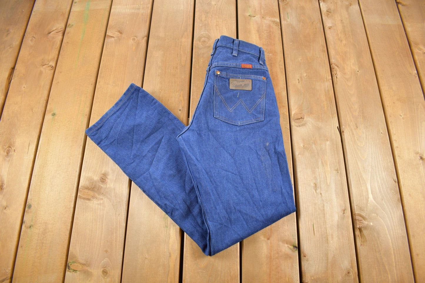 Vintage 1970s Wrangler Western Style Denim Jeans Men's 26 x 30 from propervintagecanada