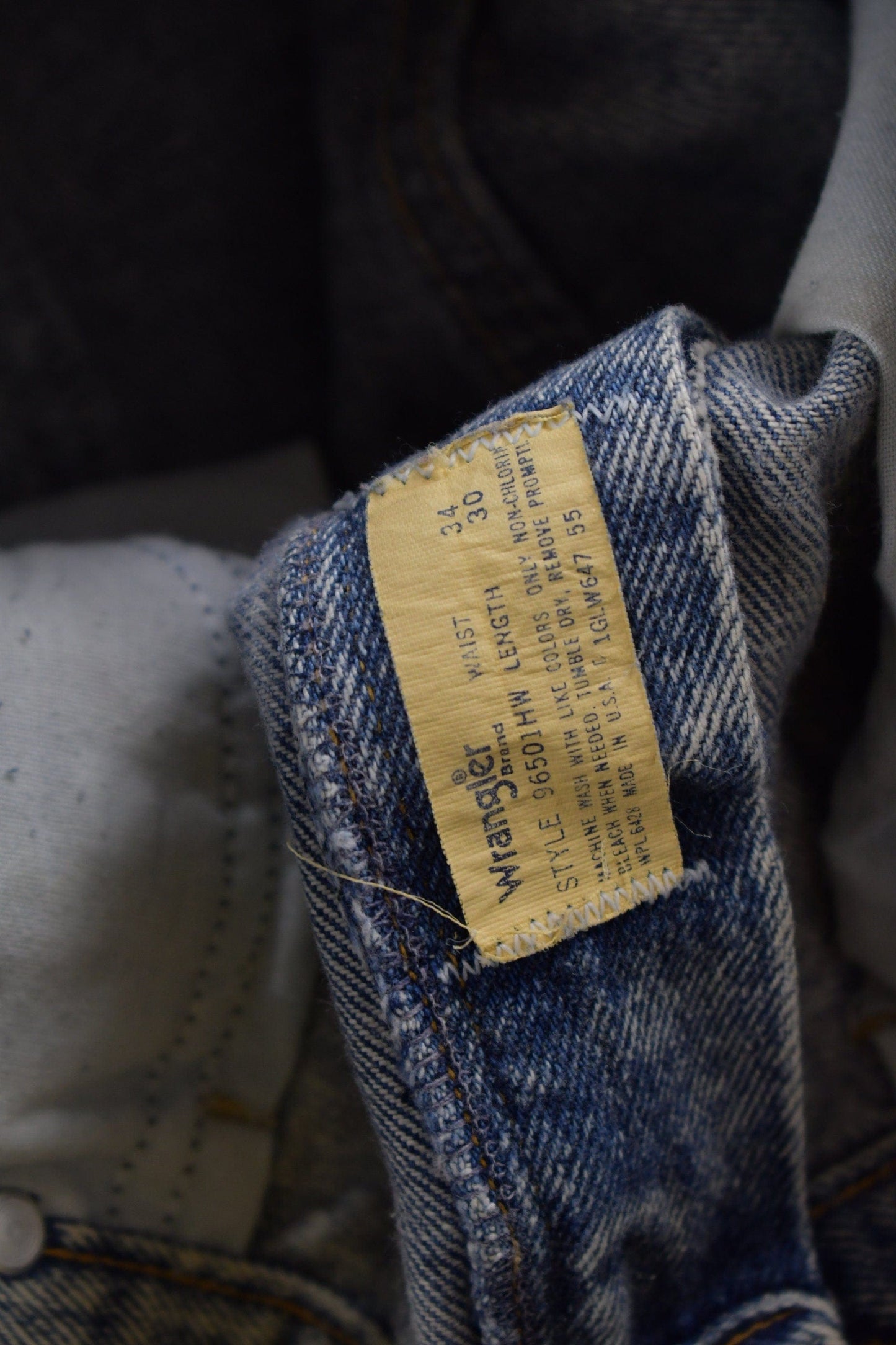 Vintage 1970s Wrangler Western Style Denim Jeans Men's 32 x 29 from propervintagecanada