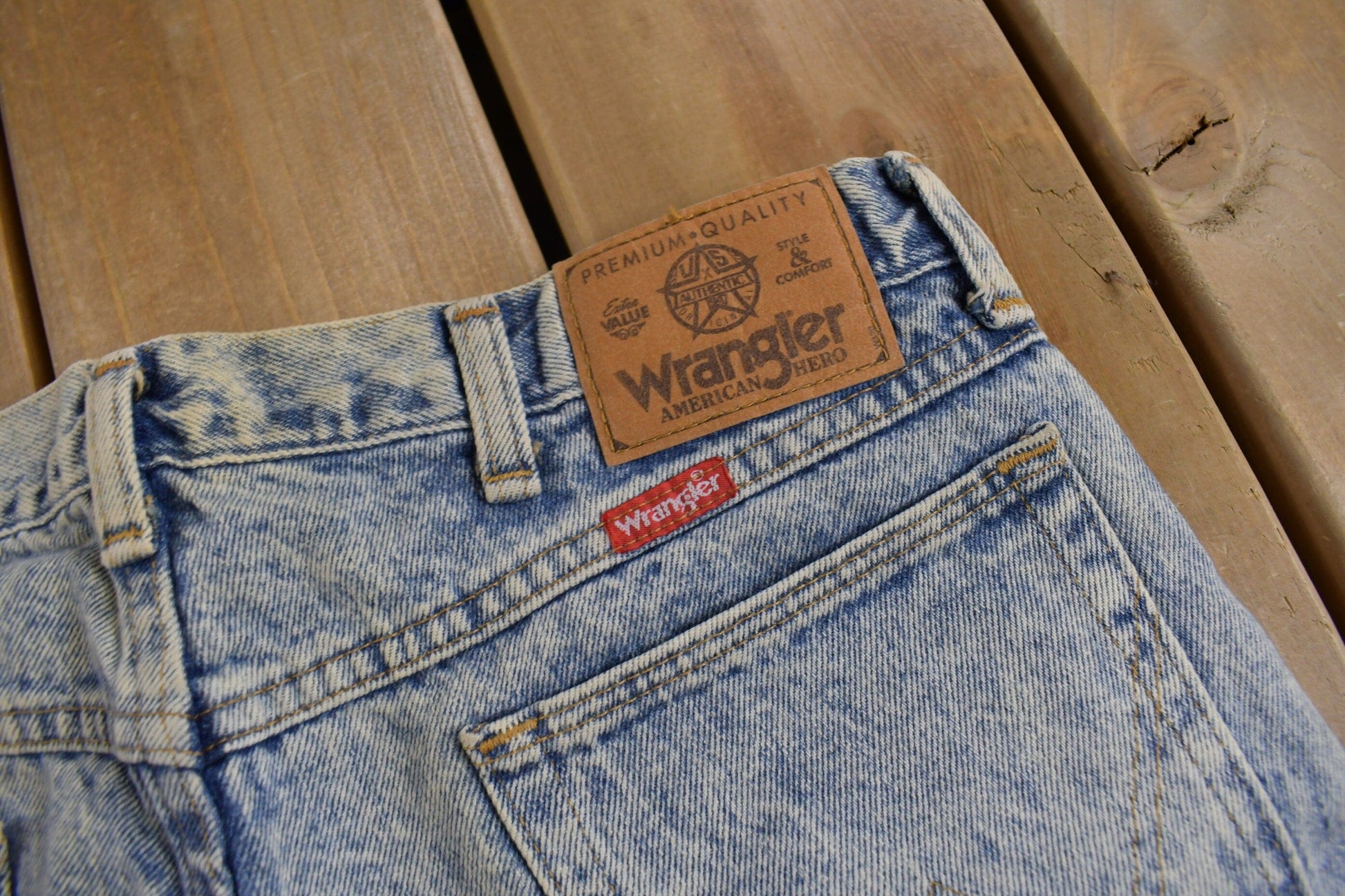 Vintage 1970s Wrangler Western Style Denim Jeans Men's 32 x 29 from propervintagecanada