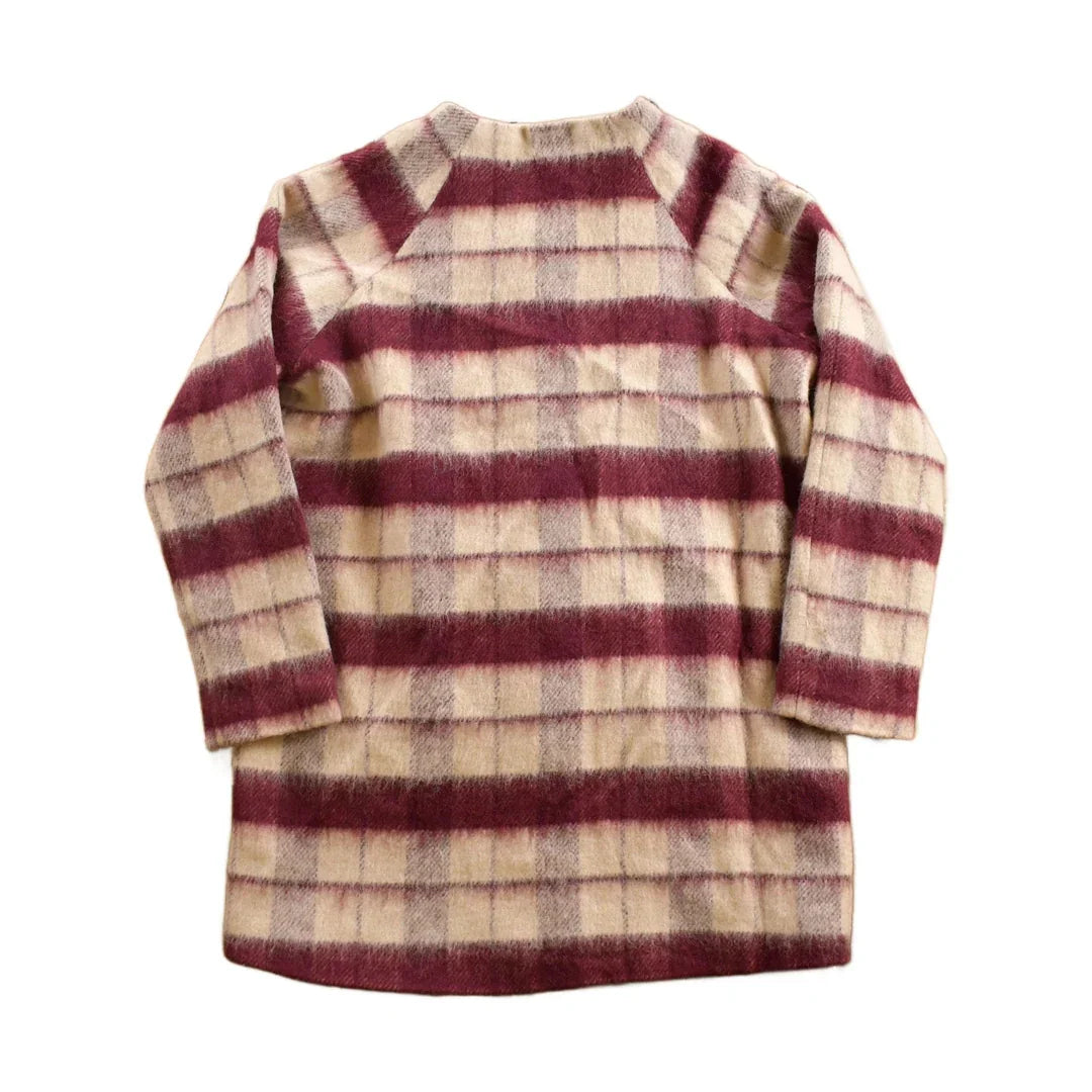 Vintage 1970s Xcel Couture Full Length Plaid Mohair Coat Men's Medium from propervintagecanada