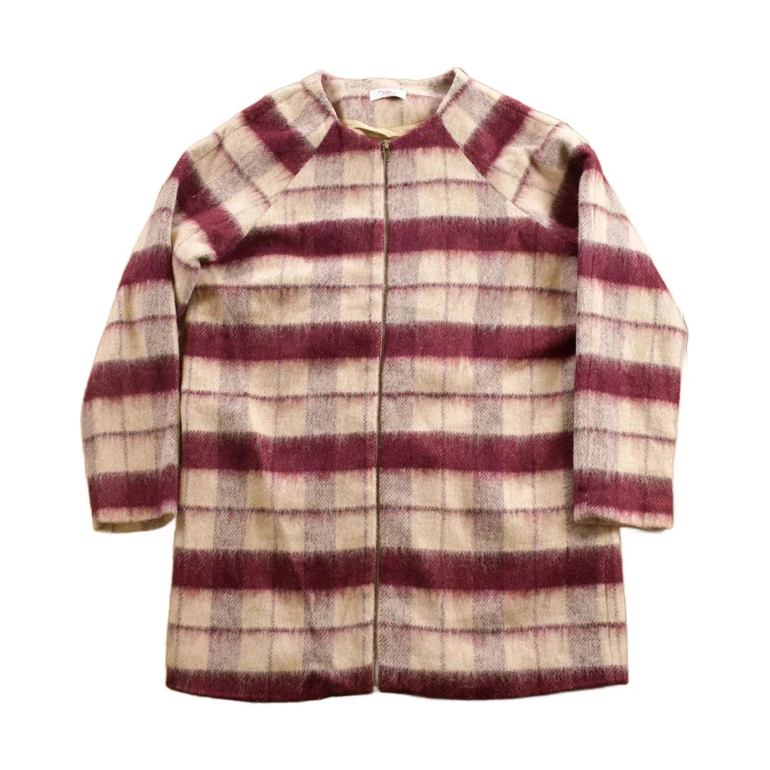 Vintage 1970s Xcel Couture Full Length Plaid Mohair Coat Men's Medium from propervintagecanada