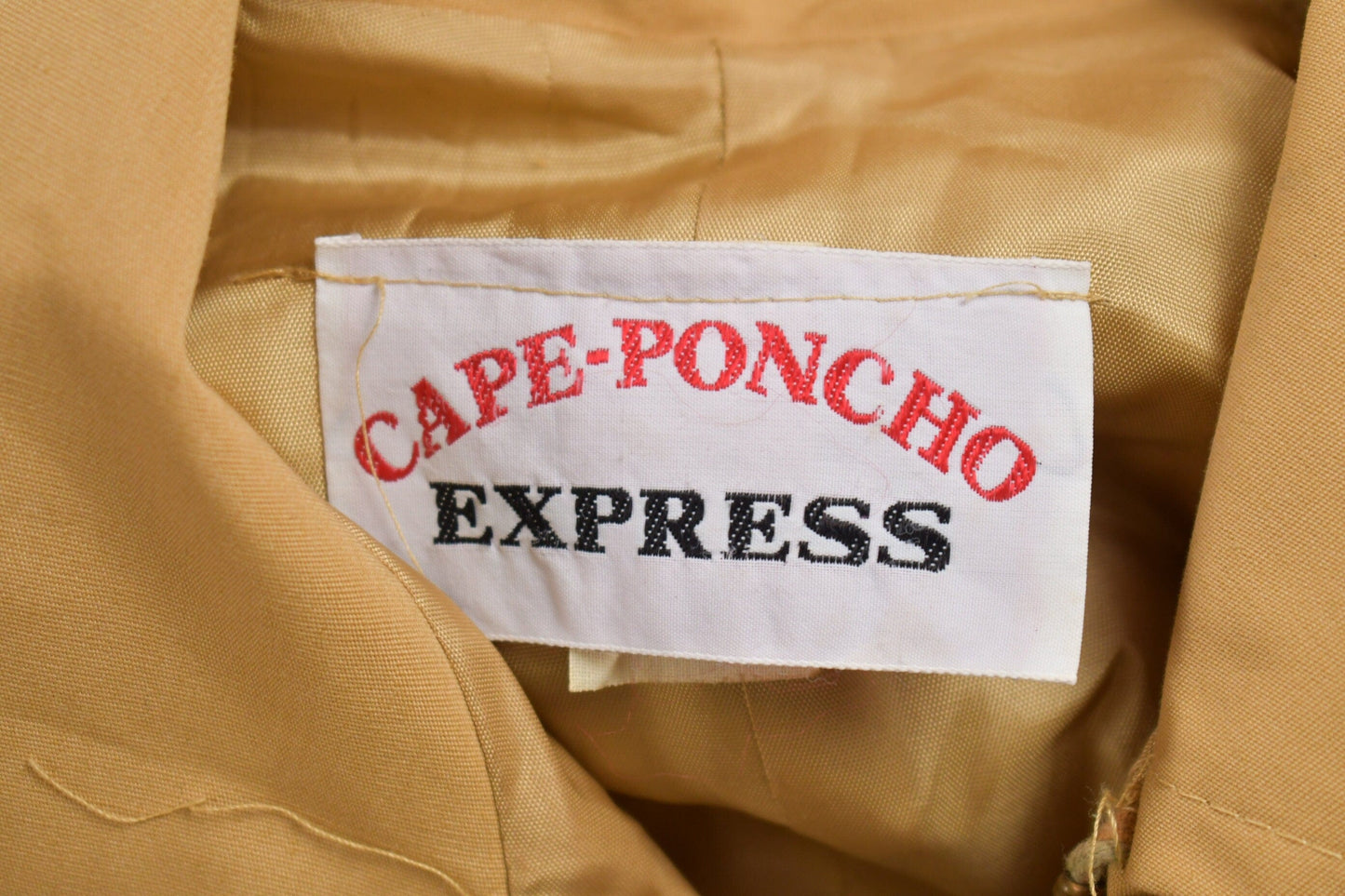 Vintage 1970w Cape Poncho Express Collared Poncho Men's 2XL from propervintagecanada