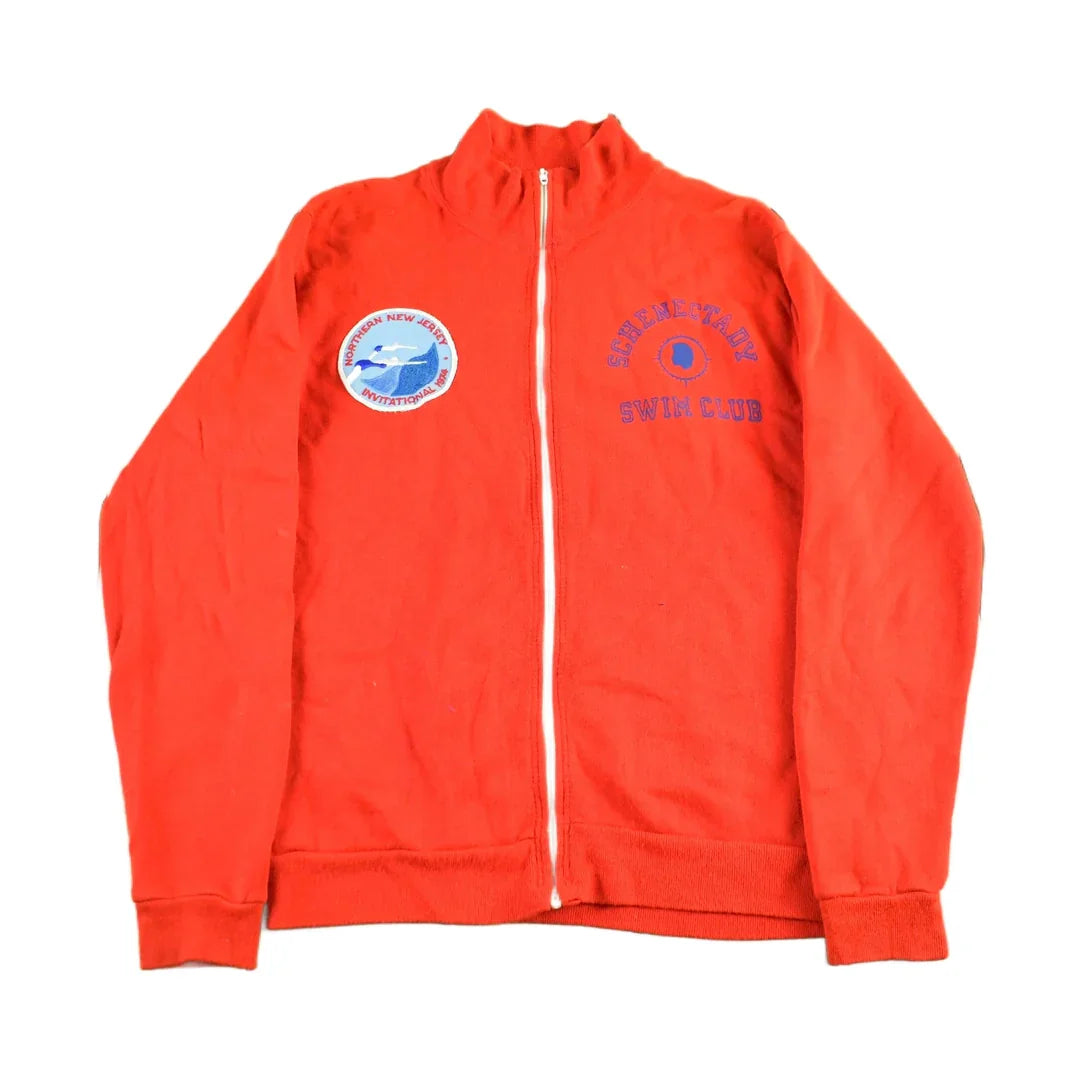 Vintage 1974 Champion Schenectady Swim Club Zip Up Sweatshirt Men's Medium from propervintagecanada