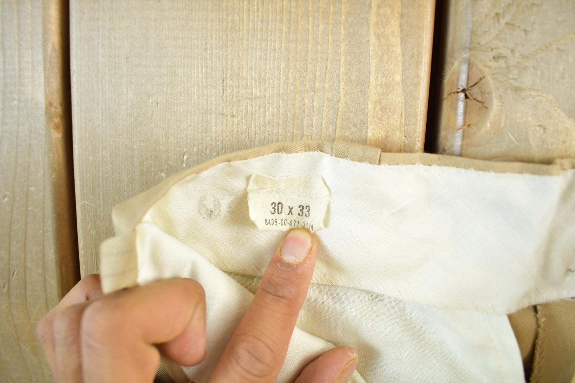 Vintage 1975 Army Khaki Pants Men's Small 28 x 31