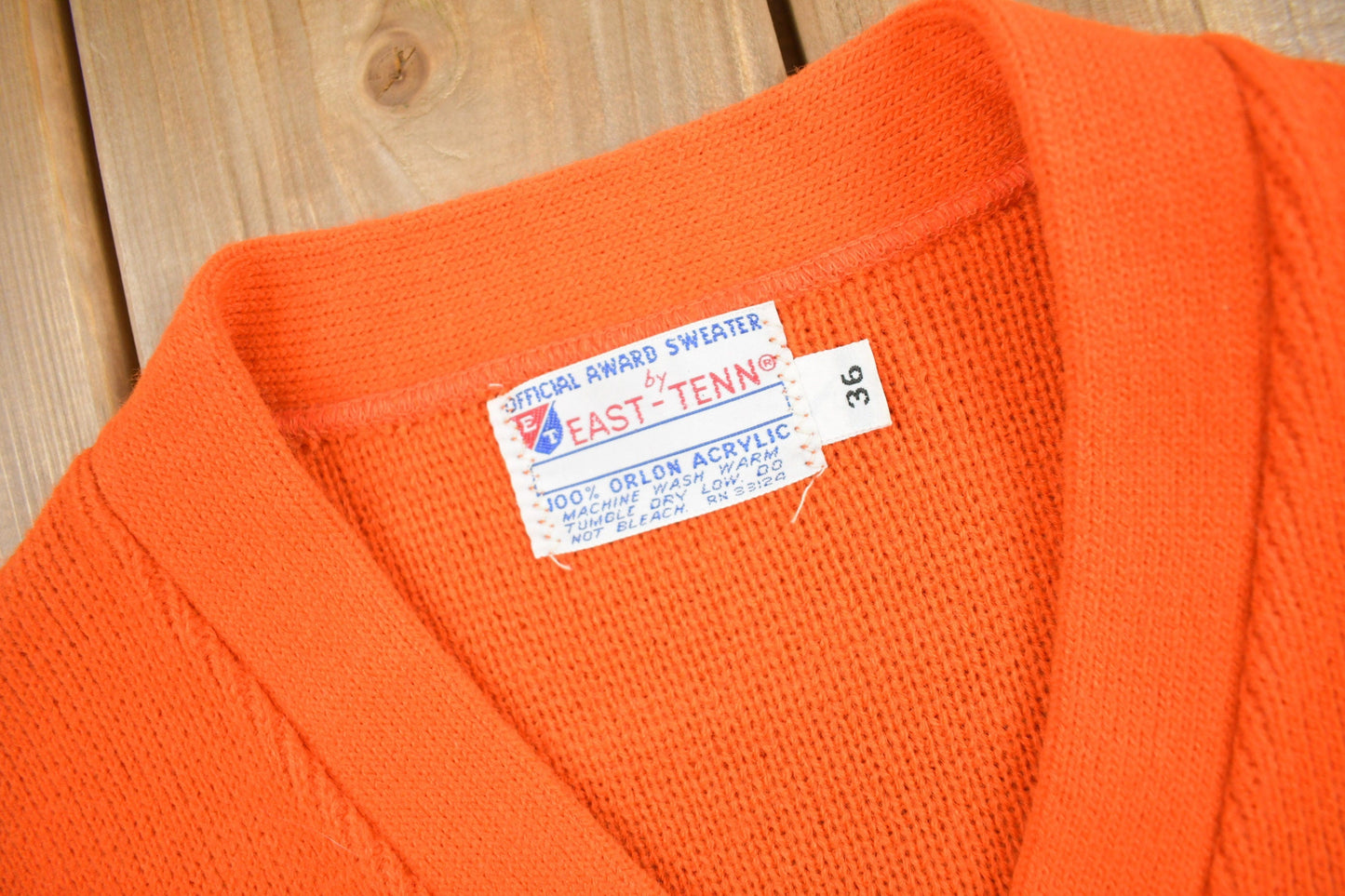 Vintage 1975 Collegiate Knit Sweater Men's S from propervintagecanada