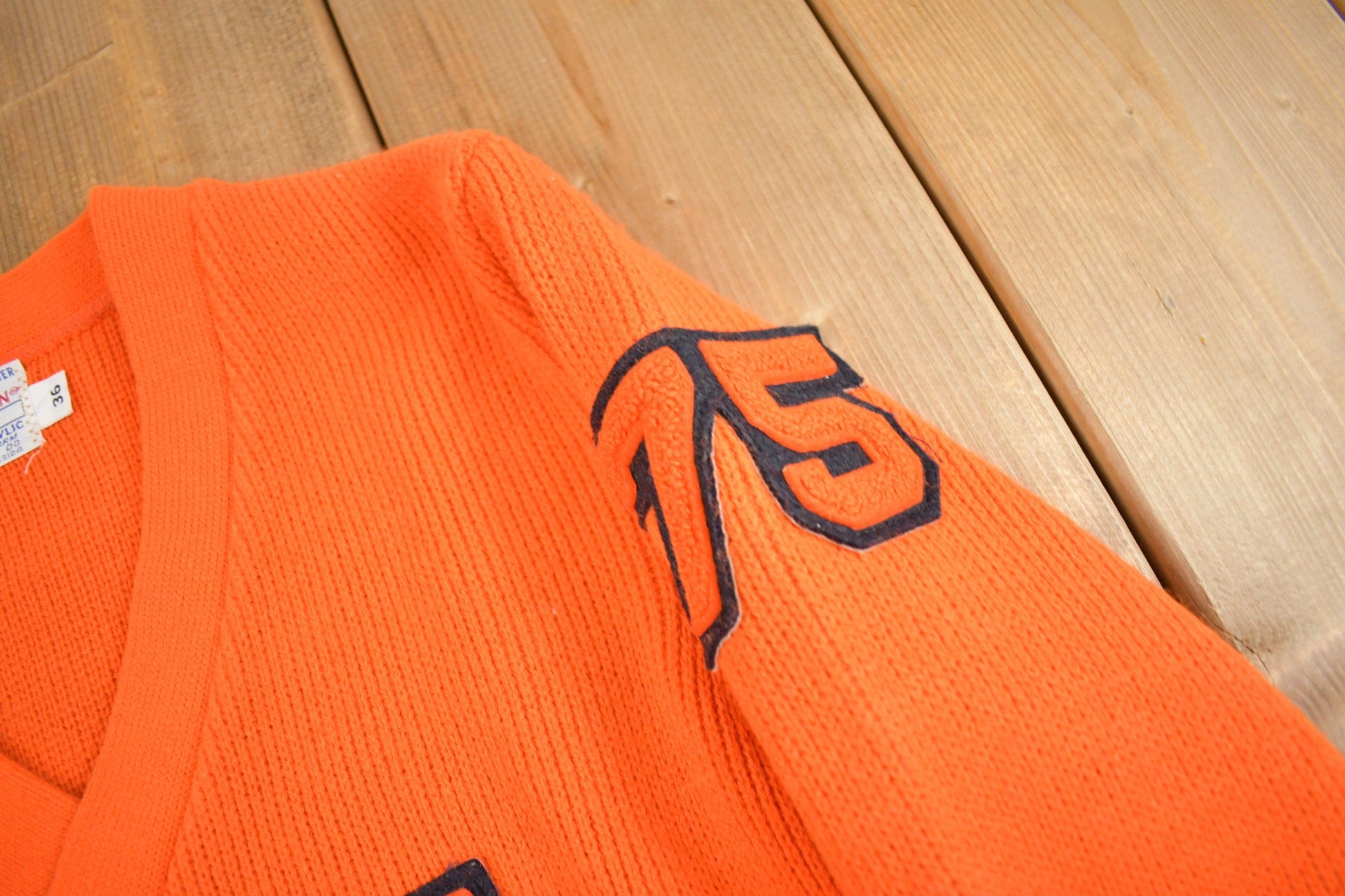 Vintage 1975 Collegiate Knit Sweater Men's S from propervintagecanada
